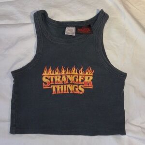 Zara Kids Tank Top - Black with Red and Yellow Design